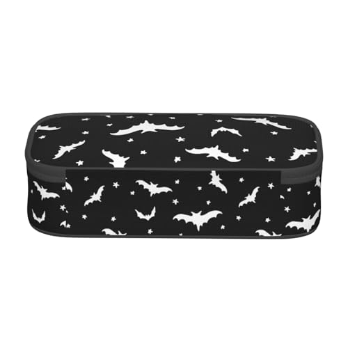 Image of Halloween Bat Pencil Case Aesthetic Large Capacity Pen Pouch | Storage Bag with Compartments for Travel School Office Organizer