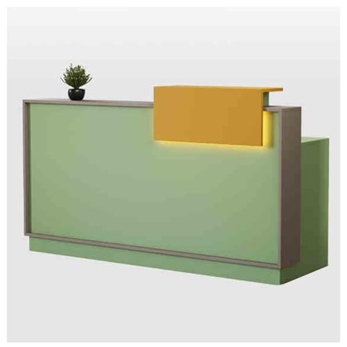 引き出しと収納棚付きの受付デスク、コンパクトなオフィスデスク、ロビー、サロン、小売店、ホームオフィス、応接室用(C2,39.3x19.6x39.3in)