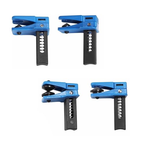 CyperFair 4 PCS Brake & Fuel Line Stoppers Kit, 3/8 inches 5/16 inches 1/2 inches Banjo Vertical Brake Line Plug Auto Stop Clamp, PVC Edge RPV Handle Auto Repair Hardware Tools (Blue)