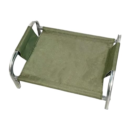 Genérico Montaje fácil Lavable Desmontable del colchón de los Perros la Cama elevada enfriamiento Animal doméstico Verano Las Camas for(Green,50x39cm)