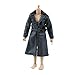 1/12 Scale Action Figure Clothes,Long Leather Jacket for 6 inch Action Figures,1/12 Scale Action Figures,1:12 Scale Miniature Coat. (6