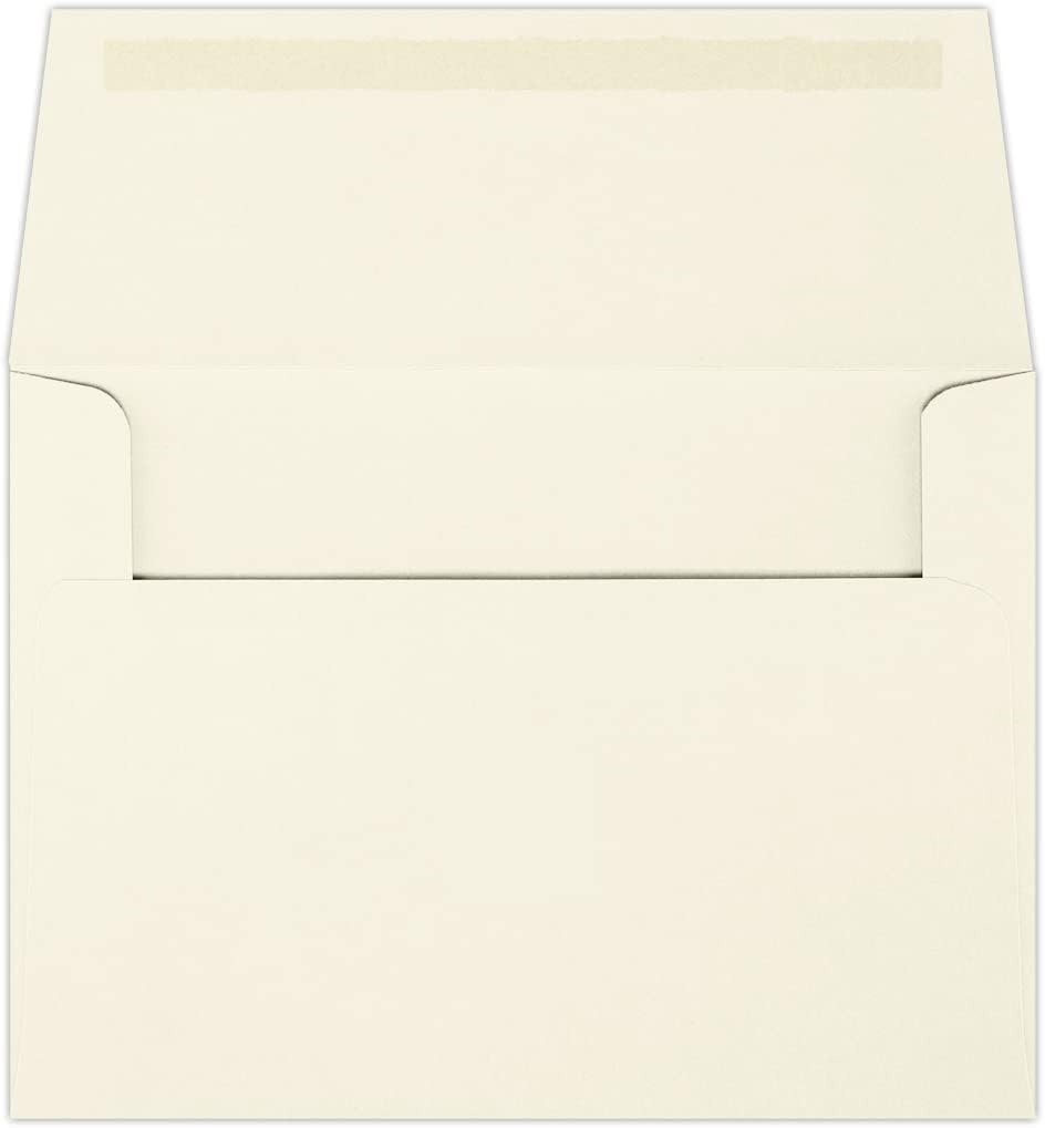 LUXPaper A4 Invitation Envelopes | 4 1/4" x 6 1/4" | Natural | 70lb. Text | 50 Qty - Image 2