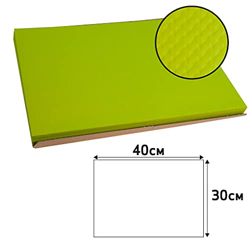 Set de table papier gaufré vert kiwi anti-tache jetable pour restauration rapide - 5