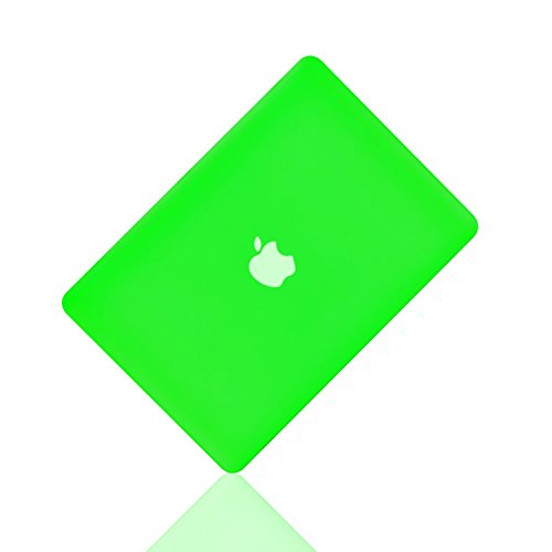 TopCase Spring Green Rubberized Satin Hard Case Cover for Macbook Pro 13-inch 13 Inch (A1278/with or without Thunderbolt) -NOT for retina display- with TopCase Mouse Pad