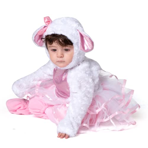 Disfraz de cordero rosa para bebé Halloween miniatura 4