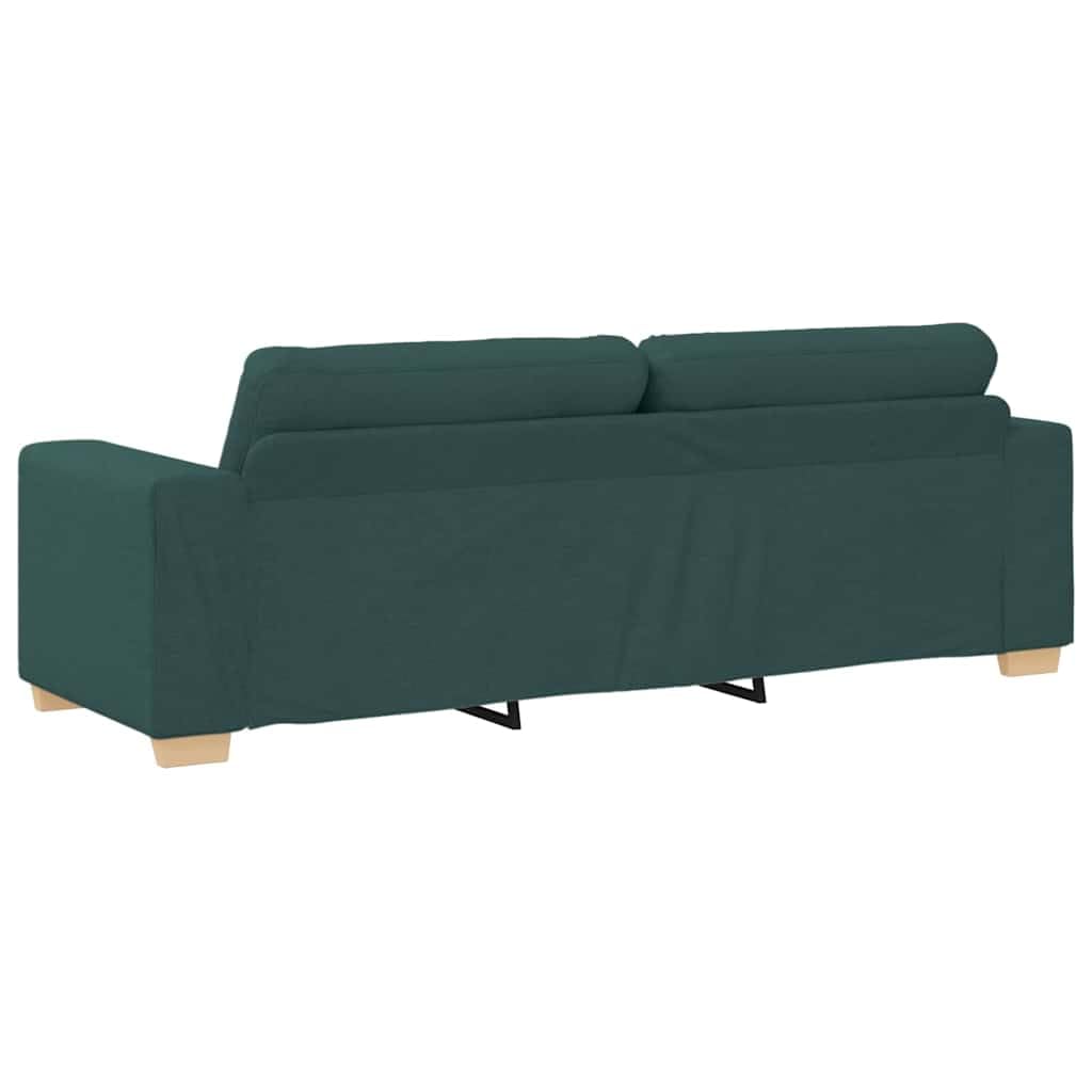 vidaXL 3-Sitzer-Sofa Dunkelgrün 220 cm Stoff | Perfekt zum Entspannen mit Freunden, Modernes Aussehen, das jeden Einrichtungsstil aufwertet,