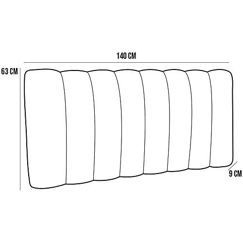 Cabeceira Cama Box Painel Casal 140 cm Dubai W01 Suede Marsala - Lyam Decor