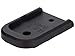 NDZ Performance Magazine Base Plate for Glock 19 17 22 23 27 34 45 Gen 5 in 9mm, .40, Textured Anodized Aluminum with Aspis Cut, Made in The USA - Black