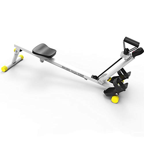 Image of Rowing Machines, Rowing Machine,Novel Freestyle Elastic Drawstring,LCD Display and 3 Adjustable Resistance,Suitable for Office,Balcony,Home Folding Fitness Equipment