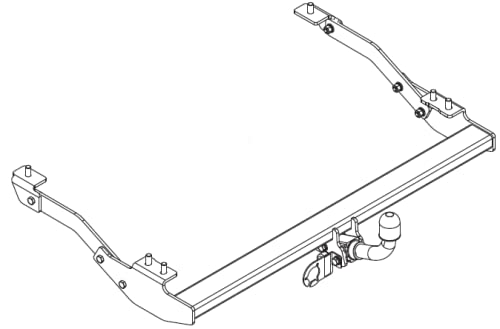 Gancio Di Traino AUTO-HAK Per Renault Trafic 2001-2014 - Estraibile Orizzontale Con Kit Elettrico 7 Poli - Foto 6