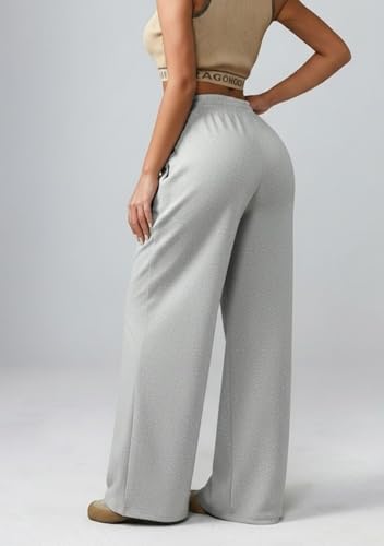 Image of dockstreet Straight Wide fit Long Length Open Bottom Jogger for Women /Trending Multi Pocket Style, Relaxed Casual Pants for Women