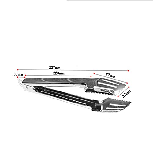 Pinces de Cuisine Pinces en Acier Inoxydable, pour Buffet, pâtisserie, Barbecue, Taille : 337 mm