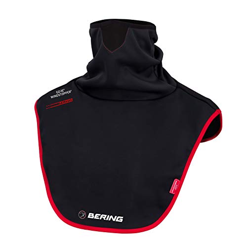 Bering Plastron Maxi tube gore windstopper moto, noir rouge, Taille unique Cover