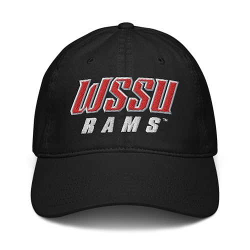 Gorra ajustable oficial Winston Salem State Rams negra miniatura 2