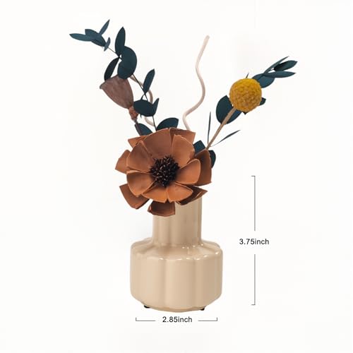 Difusor de varillas con flores secas aroma cedro 60ml miniatura 5