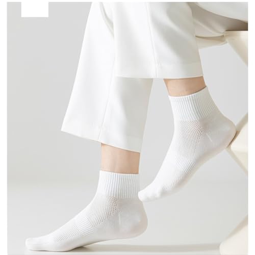 Yizelli 3 Pairs Cotton Short Socks for Men Breathable Solid Color Ankle Socks for Spring Summer3