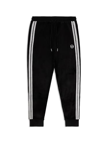 Sergio Tacchini Damarindo Velour Track Pant- Black Beauty