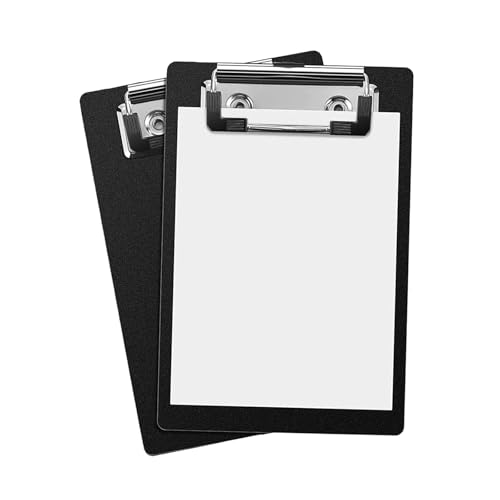 Meltryllis クリップボード A6 ストレート小型ファイルフォルダー (2 パック) ミニフォルダー ポケットサイズ 10x15 cm メモ帳用 書類整理 伝票バインダー 軽量 携帯便利 メモ帳 保管 領収書 会計票整理 伝票バインダー (ブルー