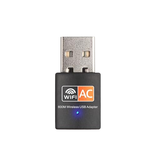 AC600 Mbps Cle WiFi, Mini Antenne WiFi USB Double Bande, 2.4G / 5GHz, MU-MIMO Clé WiFi, Carte WiFi pour PC Antenne Mini, Compatible avec Windows 11/10/8.1/8/7/XP