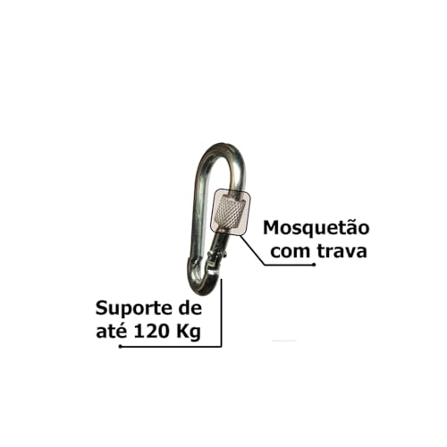 Punch Mosquetão 6x60 mm - Com Trava Roscada - Academia Profissional