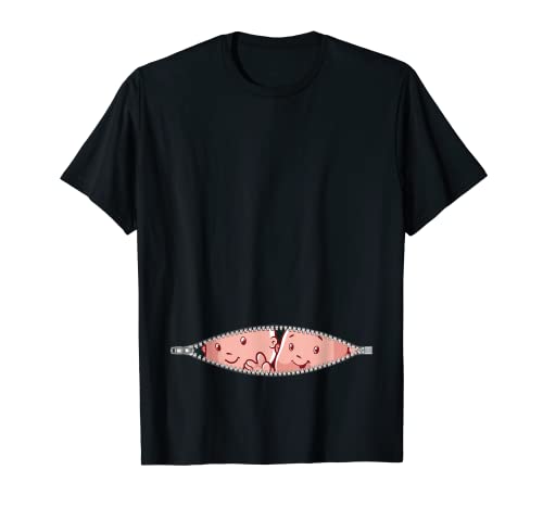 Camiseta de embarazo, bebés gemelos...