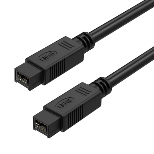 Câble FireWire 800 IEEE 1394b mâle à liaison premium de 1,8 m pour MacBook et studio vidéo