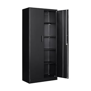 Sightlife Metall Aufbewahrungsschrank DBXG202310B-DE-FBM mit 2 Türen