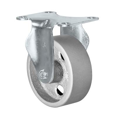 Vintage Industrial 3" X 1.25" Light Duty Semi-Steel Wheel - Rigid Caster - 300 lb Capacity per Caster - CasterHQ