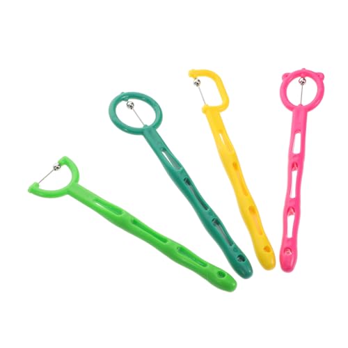 KOMBIUDA Set de 4 herramientas para ejercicios linguales, dispositivo de rehabilitación oral y deglución, entrenador de punta lingual para niños y niñas miniatura 1
