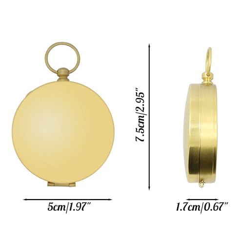 Brújula de bolsillo personalizada antigua de latón grabada, regalo ideal para hijo, esposo o papá miniatura 7