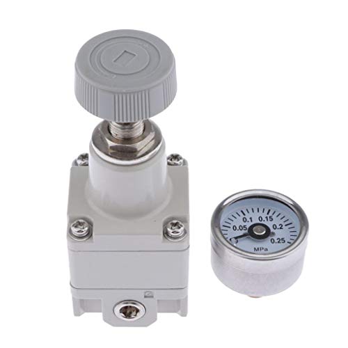 Folpus IR1000-01 1/8インチ 精密空気圧調整リリーフバルブ ゲージ付き 新品