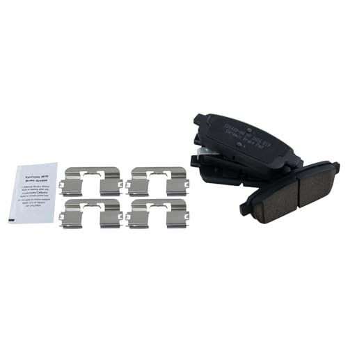 Image of TRQ Rear Brake Pad & Rotor Kit Ceramic Premium G-Coated Compatible with 2015-2017 Chevrolet Trax