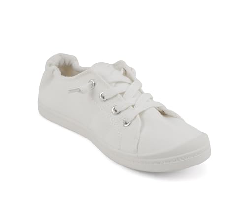 Image of Soda Flat Women Shoes Linen Canvas Slip On Sneakers Lace Up Style Loafers Zig-S