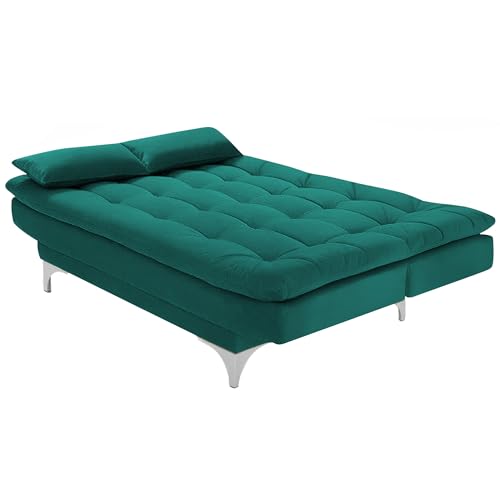 Image of Krancy 3-Seater Sofa Cum Bed for Living Room, Office & Home | Premium Fabric Sleeper Sofa Set with 1 Year Warranty | Comfortable Sofa for Guests, Lounge & Small Spaces | Pine