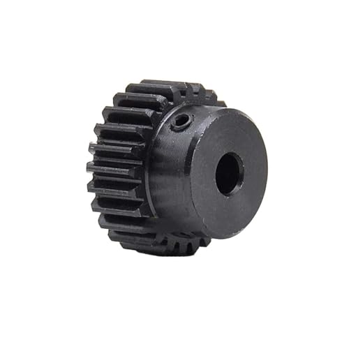 Bevel Gear Pinion Hardware Mechanical 20T/24T/25T/30Teeth 1M Small Gear 1 Mod Spur Gear 1 Motor Mini Gear Pinion 45# Steel Bore Size 4-16 Mm Transmission Accessories Part(8mm-25 Teeth)