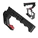 Camera Top Handle, Lightweight Camera Cage Top Handle Grip with 3 Cold Shoes and 1/4in 3/in ARRI Threads, Universal to Mount DSLR Camera with Microphone LED Light Monitors