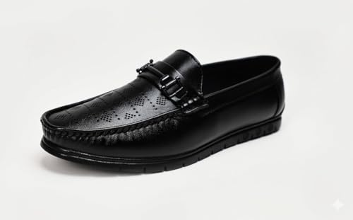 Image of Classic Driving Loafer, Full-Grain Leather, Slip-On, Perforated, Non-Slip Sole, Men's