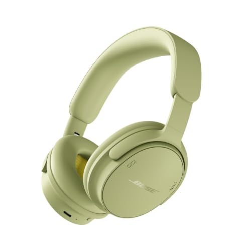 Image of Bose QuietComfort Headphones (2nd Gen) - Wireless Headphones, Active Over Ear Noise Cancelling and Mic, Immersive Audio, USB-C Charging and Lossless Audio, Up to 24h of Play time, Eucalyptus Green