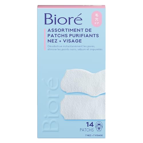 Biore Assortiment de 14 Patchs Purifiants NEZ + VISAGE