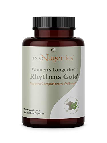 ecoNugenics – Women’s Longevity Rhythms Gold – 240 Capsules – Provides Unparalleled Nutritional Support for Menopausal & Post-Menopausal Women – Natural, Safe & Effective