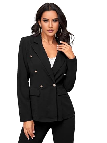 Chyrbaby's Sleek Black Blazer & Pants Set for the Working Woman - Image 3