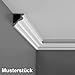 Produktbild Musterstück 20 cm Orac Decor Muster C200 Deckenleiste Eckleiste LUXXUS Profilleiste Stuckleiste Zierleisten Zierprofile