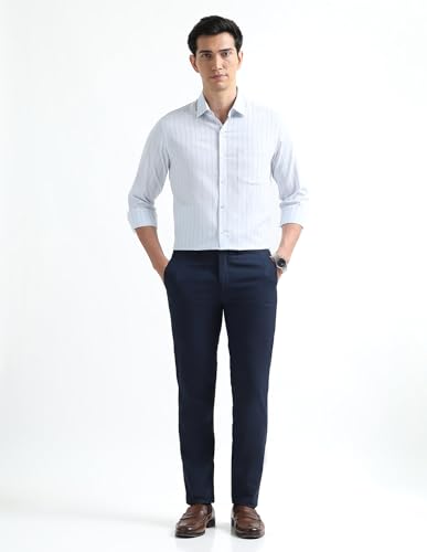 Image of Arrow Checked Slim Fit Mens Formal Shirt - Cotton, Breathable & Comfortable, Full Sleeves Shirts for Men