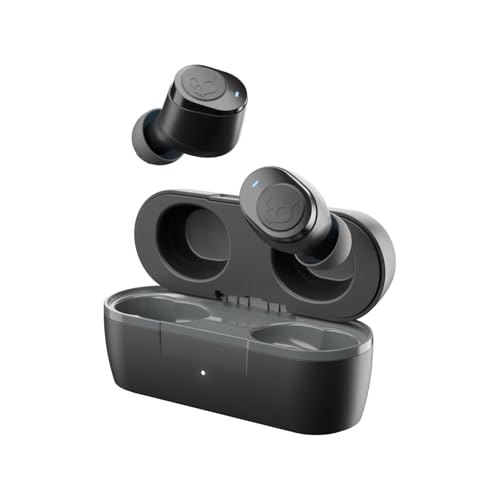 Image of Skullcandy Jib (TWS) Bluetooth Truly Wireless in Ear Earbuds with 22 Hours Total Battery, IPX4 Sweat and Water Resistant, with mic, Noise-Isolating Fit, Call, Track and Volume Control (Black)