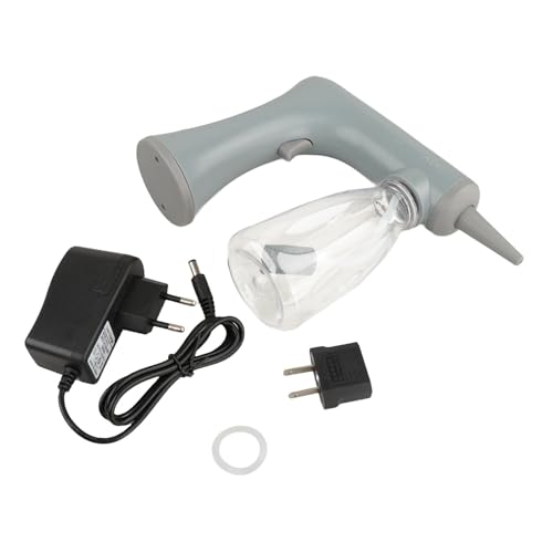 Woideklu パーマ機能 ヘアパーマ 電動泡装置 均一発泡 ヘアスチーマー 充電式 美容室用 軽量 簡単操作 プロ仕様 サロンに適用, グレー 150ml