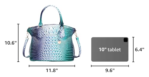 Image of Makcr Joacbv Women Purse Satchel Bag Long Crossbody Classy Tote Bag Top Handle Vegan Leather Ladies Handbags Embossed Pattern