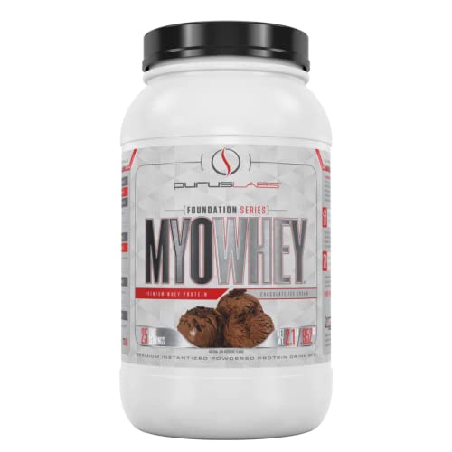 Purus Labs MYOWHEY Protein Powder, 25 Servings (Chocolate Ice Cream 2lb)