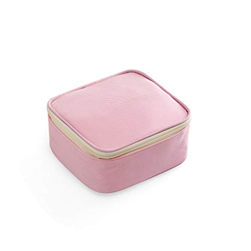 Tpocean Sac de Serviettes hygiéniques étanche avec Fermeture Éclair Rose Rose 13.5 * 13.5 * 6.5cm