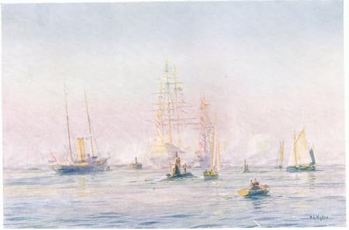 Cuadro náutico de Portsmouth 60x90cm para dar un toque marítimo vintage a tu dormitorio