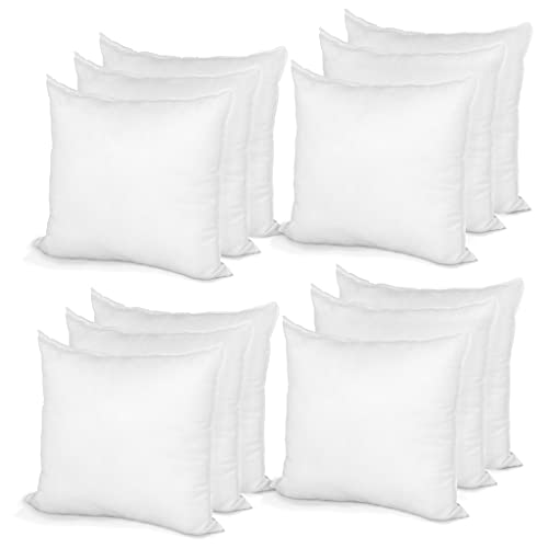 Hometex Throw Pillow Insert 10" x 10" Polyester Filled Standard
